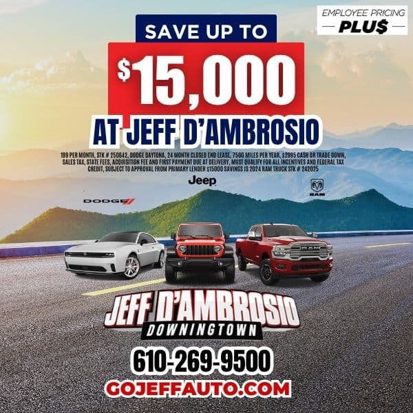 Employee Pricing Plu$ at Jeff D'ambrosio Auto Group